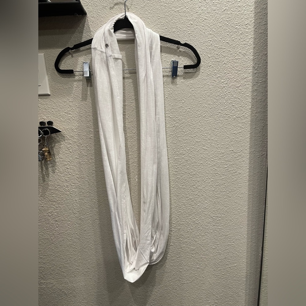 Lululemon White Infinity Scarf